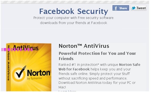 antivirus facebook