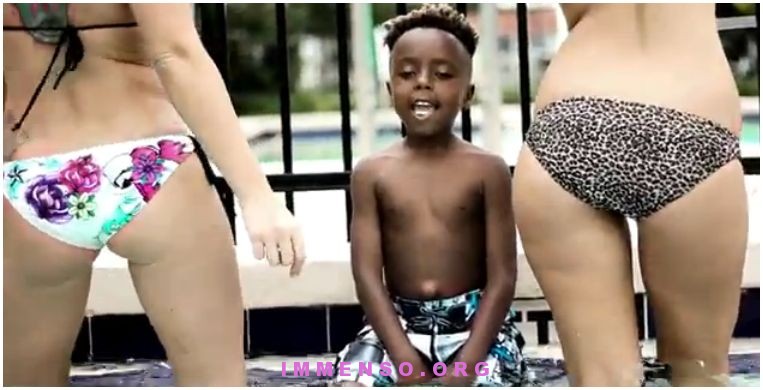 rapper di 6 anni in un video dedicato al fondoschiena