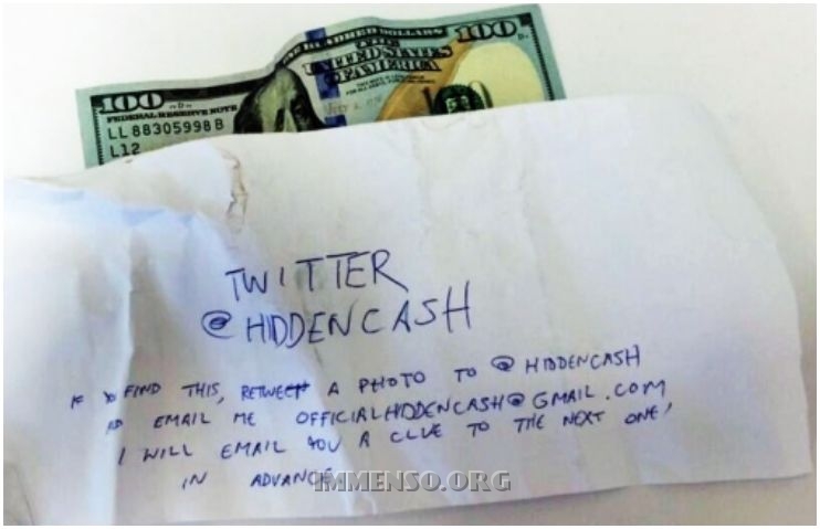 twitter hidden cash caccia al tesoro